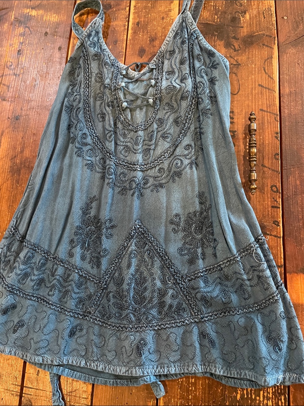 Advance Apparels Teal Gathered Blouse